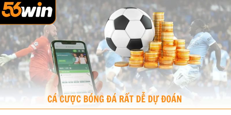 Cá cược bóng đá  dễ dự đoán hơn so với nhiều môn thể thao khác 